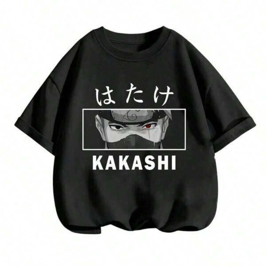 Graphic T Shirts Unique Print Casual T-Shirt T Shirt Hip Hop Street European And American Portrait Old Printed Retro Rap VINTAGET Shirt53 Nails+1 Cross 4 Given (On Back) T-Shirt3-14 Years Kids Tshirt T-Shirts For Boys Clothes Girls T-Shirt Short Sleeve Fashion Teen Tops Tee3-14 Years Kids Clothes Narutos Tshirt Boys T-Shirt Spring And Summer Vacation Stylish Tops, Men's&Women's Favorite Graphic TeesCotton Men's T-Shirts,Bovfriend Gifts, Graphic Tees,Back To School - 黑色 - 查看 1