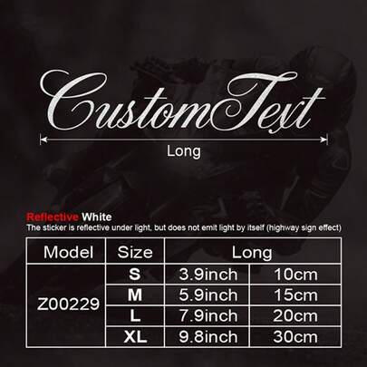 Custom Handwritten Style Waterproof Reflective Vinyl Stickers, Suitable For Motorcycle Helmets, Car Trunks, Skateboards, Water Bottles, Laptops, Durable Self-Adhesive Decals, Colors: Gold, Black, Pink, White, Blue, Red