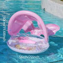 Canopy Children's Swimming Pool Float, Children's Swimming Pool Buoy, Inflatable Swimming Pool With Seat And Handles, Beach Toys And Summer Essentials For Children - Multicolor - View 2