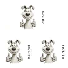 1/2/3 buc autocolante cu transfer termic, model de cățeluș cu desene animate, potrivite pentru tricouri DIY, blugi, hanorace, genți, perne (culori mixte), obiecte de artizanat pentru sărbători, decorațiuni durabile, înfrumusețare haine, decorațiuni pentru petreceri - 3 bucăți-S - Vizualizare 2