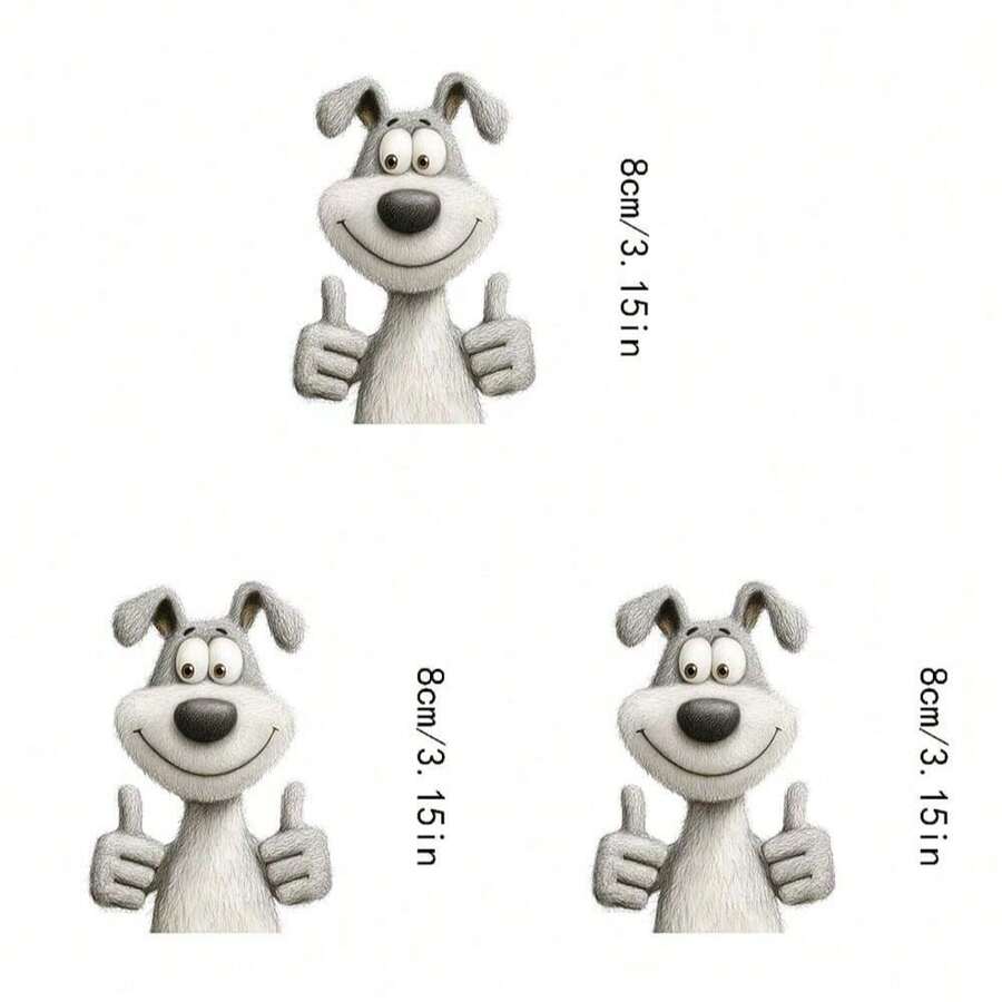1/2/3 buc autocolante cu transfer termic, model de cățeluș cu desene animate, potrivite pentru tricouri DIY, blugi, hanorace, genți, perne (culori mixte), obiecte de artizanat pentru sărbători, decorațiuni durabile, înfrumusețare haine, decorațiuni pentru petreceri