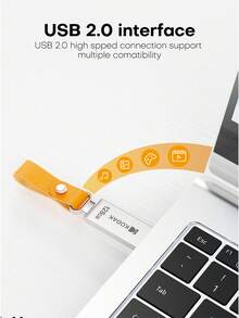 KODAK K122 Mini Metal USB Flash Drives Lanyard For Keys Pen Drive USB2.0 Thumb Drive 32GB 64GB For Car Laptops Destops MacBook - Silver - View 8