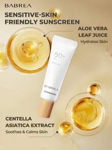 BABREA 轻盈亮白防晒霜 SPF50+ PA+++，SPF50+，日常面部防晒霜 - 乳白色 - 查看 6