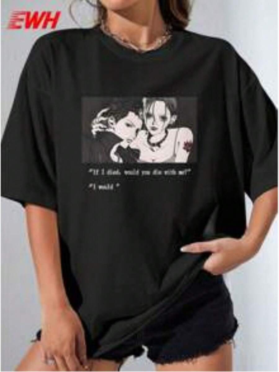 Women T-Shirts - màu đen - Xem 1