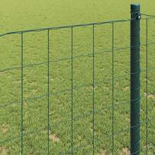 vidaXL 0,6 X 25 M PVC-Beschichteter Eisenzaun, Grün - A - View 4