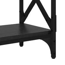 vidaXL Konsolentisch Schwarz Eichen-Optik 100 X 28 X 80,5 Cm - nero - Visualizzare 8
