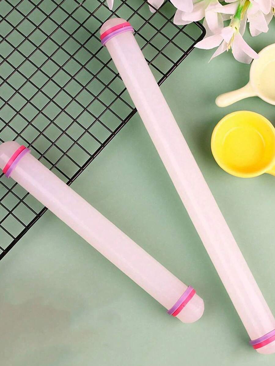 360°不沾木製現代廚房滾筒,多功能烘焙工具,適用於製作軟糖、披薩、派、糕點、麵條、麵團、餅乾等 - 彩色 - 查看 1