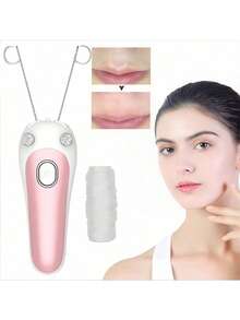 女士电动面部脱毛器、面部脱毛器、眉毛修剪器、DIY美容工具 - 白色 - 查看 1