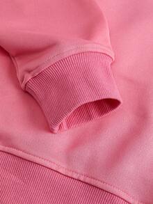 Sanrio Men's Cartoon Print Crew Neck Long Sleeve Casual Sweatshirt, Winter - Pink - View 4