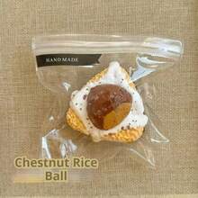 1pc Chestnut Rice Ball Squeeze Stress Relief Soft Stitch Travel Classroom Fidget Mini Stuff Bath, Birthday Gift, Holiday Gift, Perfect Gift, Presents, Games - Multicolor - View 7