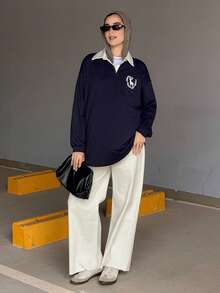DAZY Solid Color Wide Leg Jeans With Slanted Pockets And Frayed Hems, Suitable For All Seasons - White - View 7