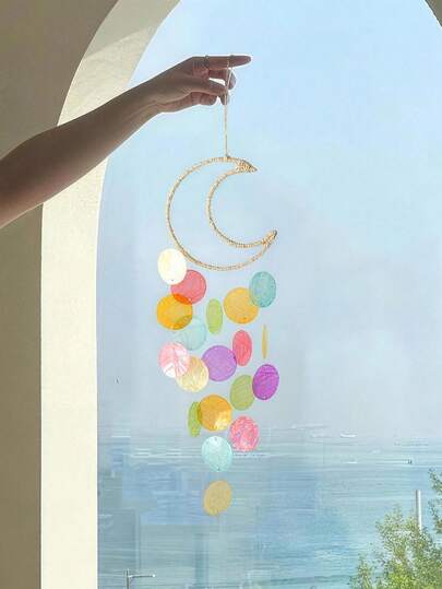 Handmade White Shell Wind Chime, Coastal Style Indoor/Outdoor Decor, Garden Decoration, Suitable For Ladies, Wind Chime Enthusiasts And More, Home Decor, Room Decor, Wall Decor, Gift For Birthday, Graduation