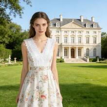 1 Yard 12.5cm Hollow Embroidered DIY Clothing Accessory Lace Fabric - Multicolor - View 3