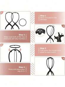 Giá đỡ tóc giả đa năng có thể gập lại - Di động & Bền bỉ, Mô hình đầu manơcanh trưng bày tóc giả khi đi du lịch, Đế chắc chắn, Thiết kế gấp gọn, Thích hợp để cất giữ nhiều loại tóc giả và mũ, Trang trí phòng. - Nhiều màu - Xem 7