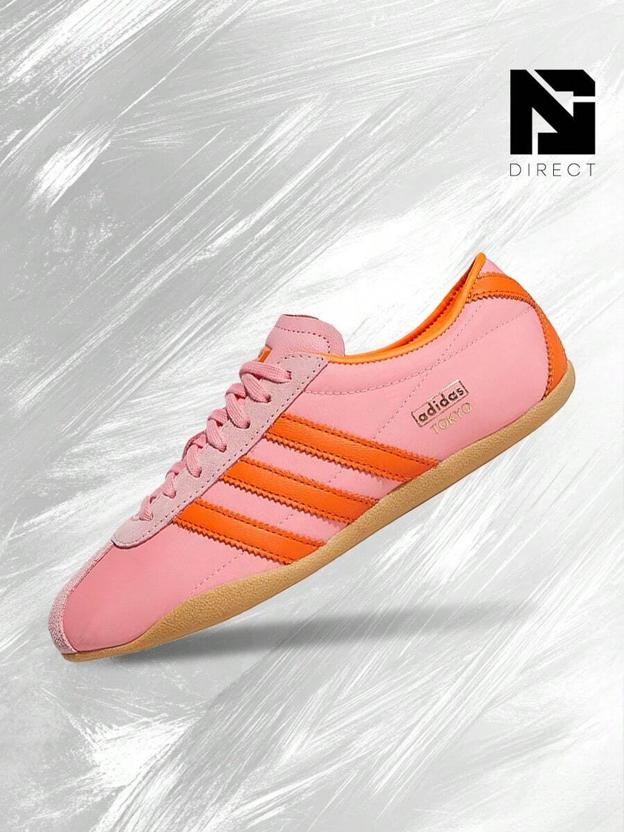 Adidas Tokyo Semi Pink Spark Orange Gold Metallic (Women's) – Women's Lifestyle Sneakers – Shoes For Woman-Vintage-Spring & Summer-Inspired Running Shoes, Shock-Absorbing Comfort, Gym To Streetwear Casual Wear-Mother's Day Gifts-Father's Day Gift– JI3297 - Ánh kim hồng nhạt/cam/vàng - Xem 1