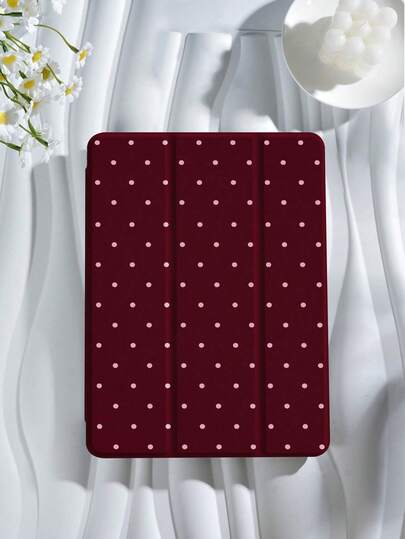 Funda protectora para tableta con estampado de lunares y diseño minimalista, compatible con iPad 9.7/10.2/10.5/10.9/12.9/Pro 11 (10a generación), Galaxy Tab S6 Lite 10.4", Kindle Paperwhite 12a generación (2024), Kindle 11a generación (2022), ofrece protección suave y a prueba de golpes, admite función de soporte inteligente/activación/suspensión automática