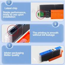 适用于佳能 PGI-280XL/CLI-281XL 墨盒的替代品，兼容 TR8520、TR8620a、TR7520、TS9120、TS8120、TS6120、TS6320、TS6220、TS8220、TS9520 打印机（5 支装） - 彩色 - 查看 4