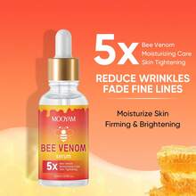 MOOYAM 1-3支装蜂毒面部精华液，蕴含肽、烟酰胺、透明质酸和甘油。这款面部护理精华液能够滋润并紧致面部肌肤，提供保湿、柔滑、提拉和紧致效果。适合所有肤质。抗衰老护肤 - BEE  ESSENCE - 查看 7
