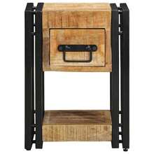 vidaXL Nightstand 2 Pcs Brown 30 X 30 X 40 Cm Solid Wood Mango - Yellow - View 7
