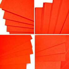 Chinese And Vietnamese New Year Red Xuan Paper 50 Sheets A4 Spring Festival Blank Cutting Paper Half Raw Ripe Red Craft Papers For Lunar New Year 2026 Papers Cutting And Decorations - As Pic - View 6