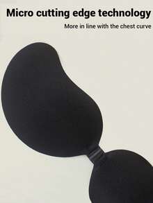 1 Pair Classic Mango Shape Self-Adhesive Nipple Covers, Black - Black - View 6