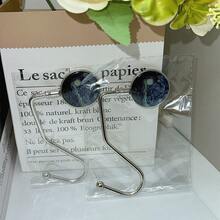 2pcs/1pc Random No-Drill Desk Side S Hook Sturdy Portable Bag Hanger For Classroom Office Dormitory Space-Saving Backpack Holder Organizer - Blue - View 8