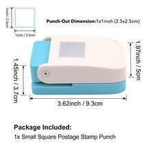 1pc Rectangular Stamp Punch, Lever-Style Rectangular Craft Punch, Suitable For Paper Arts, Scrapbooking, DIY Card Making And Other Art Crafts - Black - Multicolor - View 15