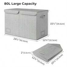 zxxGR SAYS Organizador etes Pack de 1 Baul etes Intil Caa etes Gris Toy organizador de juguetes - Gris - Ver 5