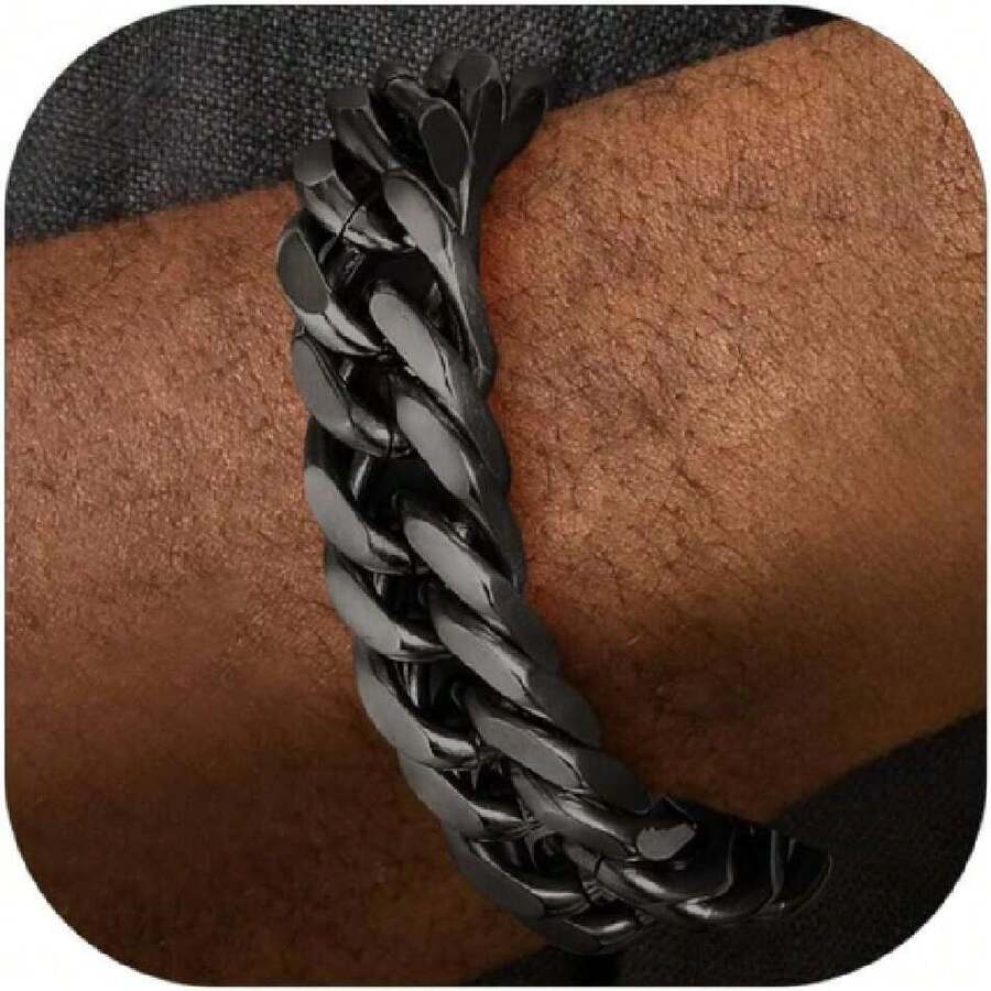 Men Chain Bracelets - Gold - View 1
