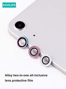 1 pieza Protector de lente de cámara para iPad de Koolife, Cubierta de lente de vidrio templado de ojo de águila, Protección de anillo metálico único, Sin pérdida de píxeles, Resistente al agua, a golpes, a caídas, a arañazos y a huellas dactilares, Cobertura total, Apto para iPad11/iPad10/iPad Mini/iPad Air - color - Ver 7