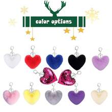 Cityelf Cute Faux Rabbit Fur Ball Pom Pom Keychain Car Key Ring Handbag Tote Bag Pendant Purse Charm - 藍色 - 查看 4