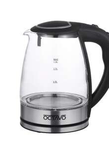OCTAVO Fast Boil Electric Water Kettle, 1.8L Large Capacity With Auto Shut-Off And Boil-Dry Protection, Free Borosilicate Glass &Stainless Steel,Mother's Day Gift - 美規B型插(110-127V) - 查看 12