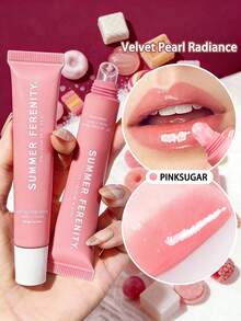 二合一润唇膏 - 滋养唇膜和润唇膏二合一，即刻保湿亮泽，无色透明，舒缓唇部护理，适用于圣诞节、冬季、粉色系、毕业典礼、生日、节日、夏季、秋季、Y2K、时尚派对、女士妆容、化妆派对、海滩旅行、户外露营、校园旅行、节日装饰礼物、玫瑰、女生角色扮演、最佳色彩、魅力、氛围、情人节 | 纯素润唇护理，适合干唇及日常使用 - Strawberry - 查看 2