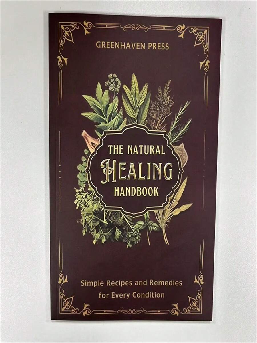 The Natural Healing Handbook - Holistic Health Guide With Herbal Remedies, DIY Self-Care Recipes For Pain Relief & Immunity Book - Mixed color - View 1