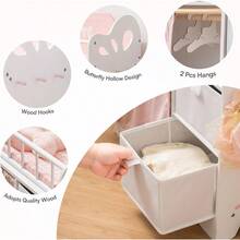 ROBOTIME - Cuna para muñecas de madera cuna de juguete con almacenamiento ropa de cama y ganchos de madera cuna para muñecas de hasta 21 pulgadas muebles de muñeca para niñas estadounidenses a - como en la foto - Ver 7