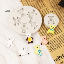 Cartoon Bear DIY Crystal Epoxy Silicone Mold - White - View 1