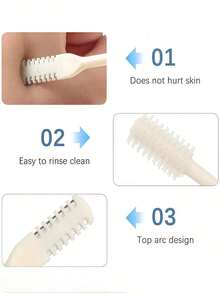 1/2/3/5/6pcs Nose Hair Trimmer, Double-Sided Blade, 2-In-1 Manual Nose Hair Trimmer, 360° Rotary Nose Hair Shaver, Portable Groomer, Unisex, Gentle Facial Hair Removal Tool With Precise Trimming - Upgraded Version - View 8