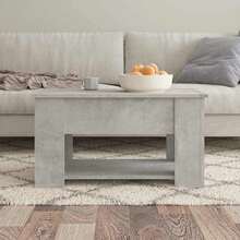 vidaXL Couchtisch Betongrau 79x49x41 Cm Holzwerkstoff - Grigio - Visualizzare 3