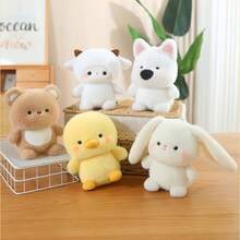 6.69英寸香氛桌面毛绒玩偶：可爱的动物造型，适合作为桌面装饰、学习伴侣和生日礼物。这款超柔软的香氛毛绒玩具采用优质短绒面料制成，触感如云朵般柔软，非常适合拥抱和陪伴。 - 彩色 - 查看 9