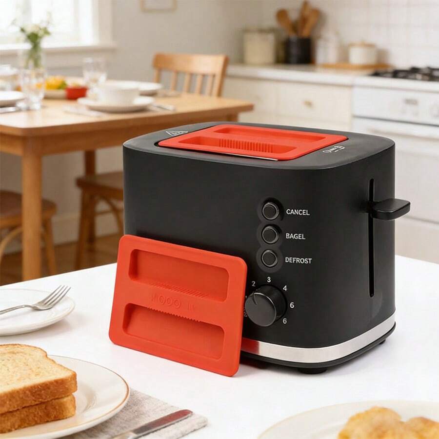 1 cái nắp đậy máy nướng bánh mì bằng silicon, nắp chống bụi cho máy nướng bánh mì, nắp đậy máy làm bánh mì, phụ kiện máy làm bánh sandwich - Nhiều màu - Xem 1