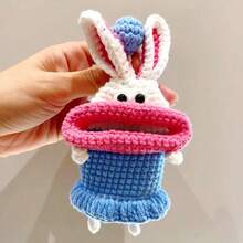 Handmade Knitted Quirky Monster Mouth Car Key Holder, Cute Sausage Mouth Key Pouch For Women - Multicolor - View 4