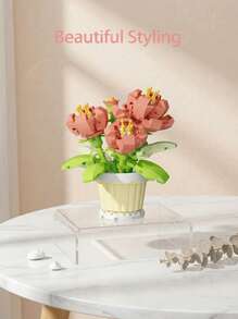 Bộ đồ chơi khối xây dựng cây cảnh mini Bouquet, 105-365 hạt khối xây dựng, Đồ chơi khối xây dựng mô phỏng loạt cây tự làm, Khối đồ chơi xây dựng phù hợp để trang trí nhà cửa và văn phòng, Bộ bó hoa, Phù hợp cho người lớn, Quà tặng Ngày của Mẹ, Quà tặng sinh nhật, Quà tặng Ngày lễ tình nhân, Đồ chơi Giáng sinh - Nhiều màu - Xem 4