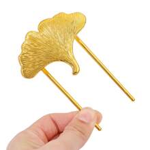 Gold-Plated Leaf Vein Leaf Shaped Bookmarks - Ginkgo Leaf+Maple Leaf Double Pin Design For Reading Marks, Preferred By Light Luxury Cultural And Creative Enthusiasts And Literary Readers. - Gold - View 9