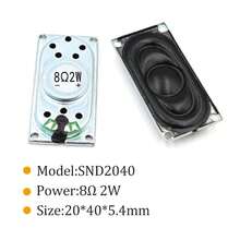 2 uds altavoz para portátil bocina 2W 8R 4R 4020 altavoz 4 8 ohmios 2 vatios 4/8R 2W 20*35*5MM 20*40*5,4 MM 20*40*5,5 MM 50*30*11,MM S35M - 8R 2W 20X35X5mm - Ver 9