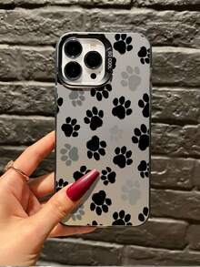 1 chiếc ốp lưng điện thoại TPU chống sốc tối giản hình dấu chân mèo/chó màu đen, tương thích với iPhone 17, 16, 15, 14, 13, 12, 11 Pro Max, Air và các dòng khác. - Nhiều màu - Xem 3