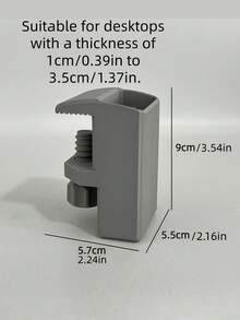 可调节自挂式重型笔筒，适用于桌面边缘1厘米至3.5厘米处 - 简约纯色铅笔和马克笔收纳架，适用于办公室和学习场所，无需钻孔，节省空间，夹式设计，非常适合家庭办公室、手工室和教室收纳，保持桌面整洁，工具触手可及，是送给专业人士和学生的理想礼物。 - 彩色 - 查看 4