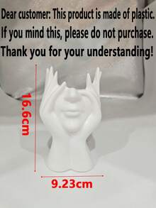 1pc Handmade Creative Human Body Art Makeup Brush Holder - Unique Human Body Art Makeup Brush Holder, Desktop Makeup Brush Storage Box, Decorative Resin Material, Anti-Drop Design, Sculpture Decor, Lightweight And Portable, Handmade Desktop Or Bathroom Cosmetic Storage Box, Stylish And Non-Slip Design, Ideal Choice, Valentine's Day Gift, Back To School Storage Accessory - Multicolor - View 11