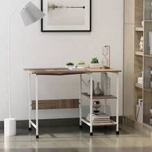 Home Office Desks - Brown - View 2