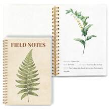 A5 Professional Nature Journal - 5.9x8.46 Inch Waterproof PP Cover Field Notebook, 100gsm Fine Textured White Paper With Guided Observation Layout, Gold Spiral Bound Sketchpad For Field Research - FN05 - View 6