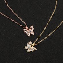 1. 甜美可爱的蝴蝶镂空镶嵌闪亮锆石吊坠项链，精致时尚，适合女性在任何场合佩戴，可作为礼物送给朋友或爱人。 - 蝴蝶吊墜 - 查看 5